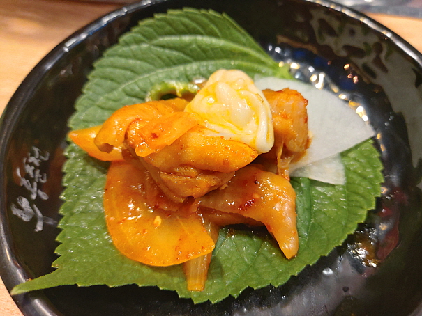 치즈닭갈비 깻잎