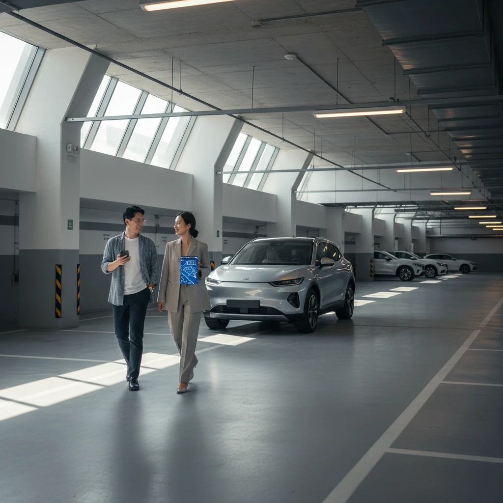 마곡 테크노타워 퀸즈파크 빌딩 주차권..