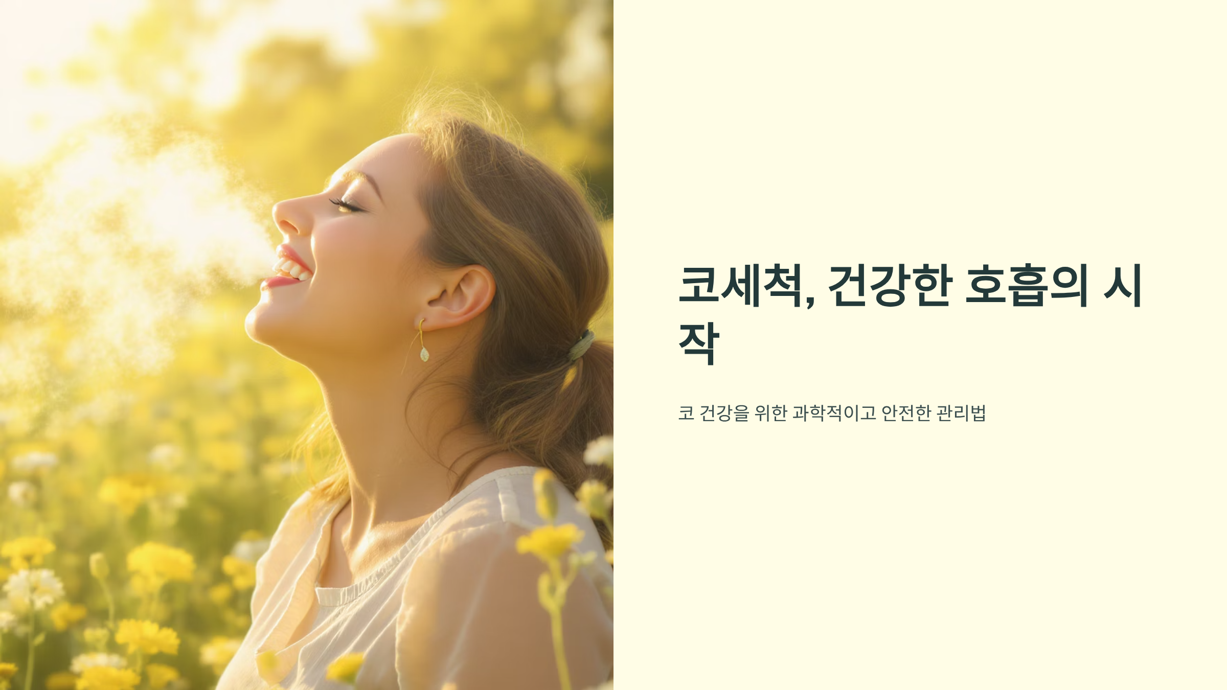 코세척 완벽 가이드와 건강 효과