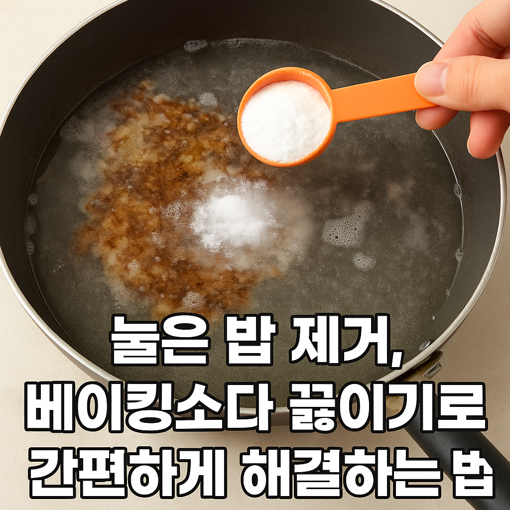 베이킹소다로 후라이팬 청소