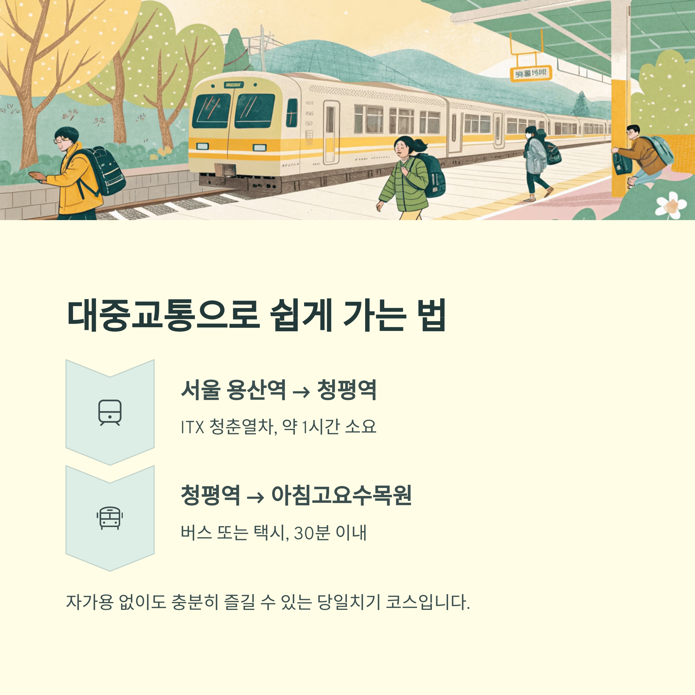 국내 당일치기 추천지: 가평 아침고요수목원