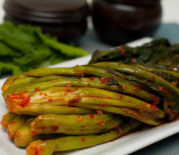 방금 김장한 극한직업 갓김치