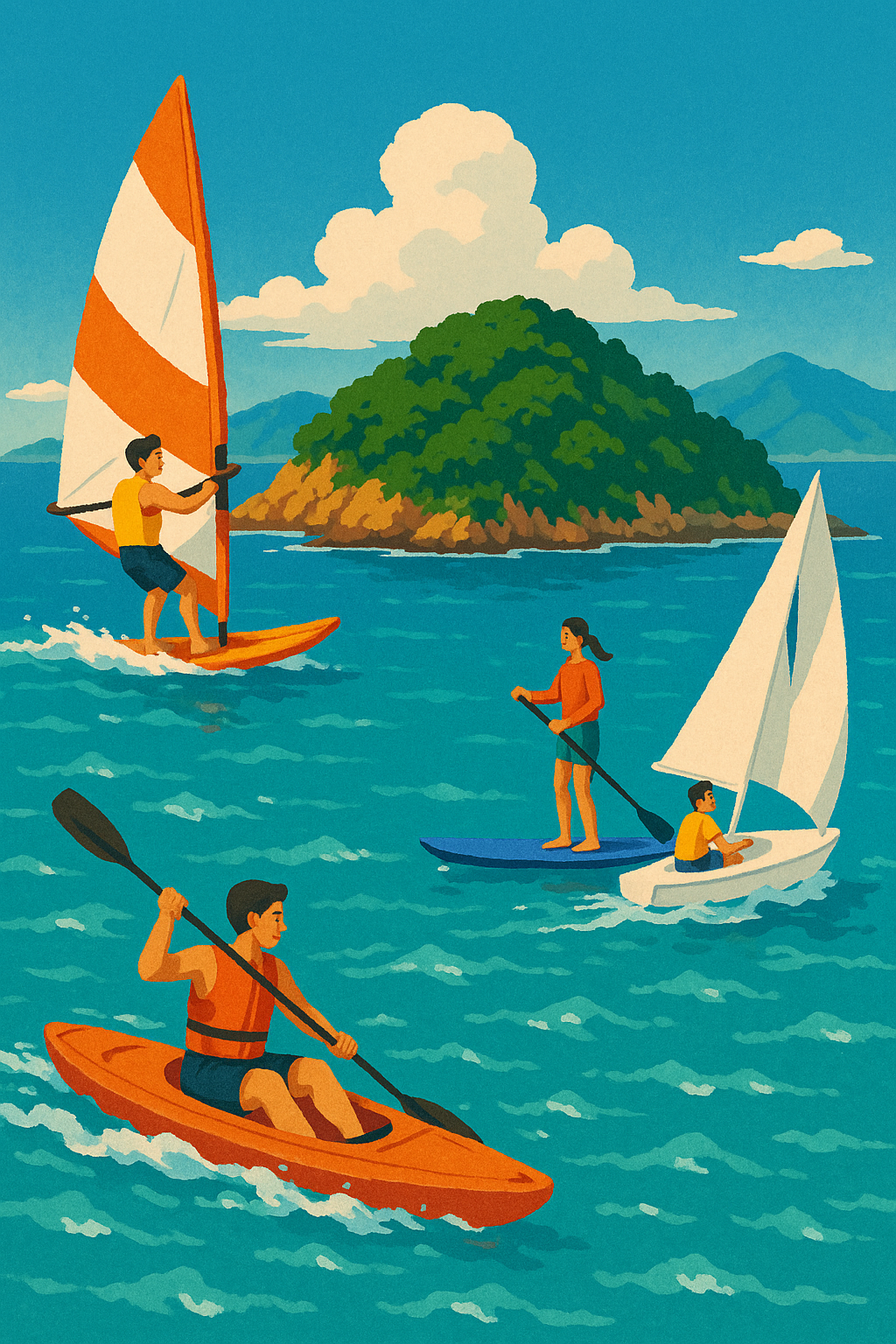 거제도 해양 스포츠 관련 이미지