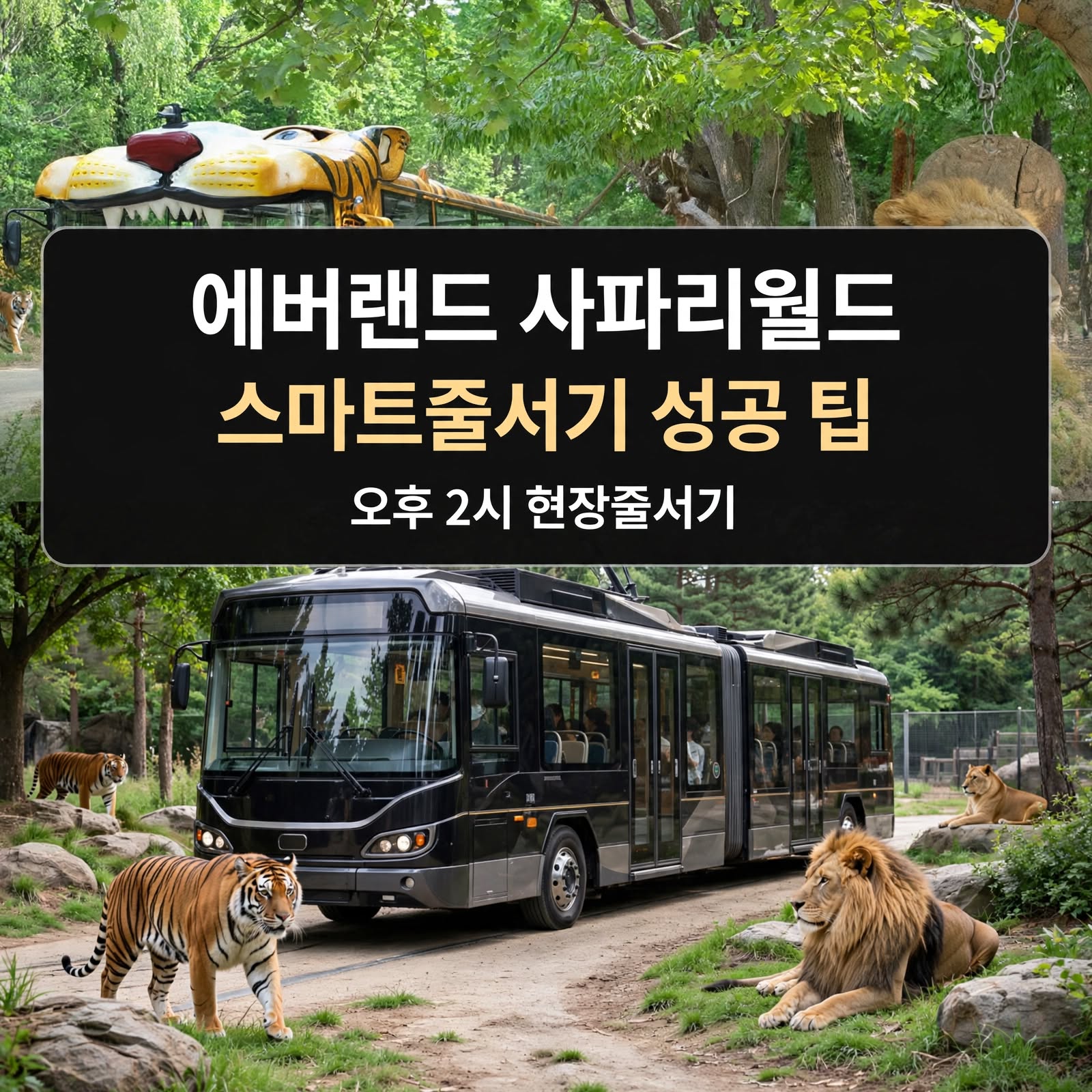 에버랜드 사파리월드 스마트줄서기 예약 가이드