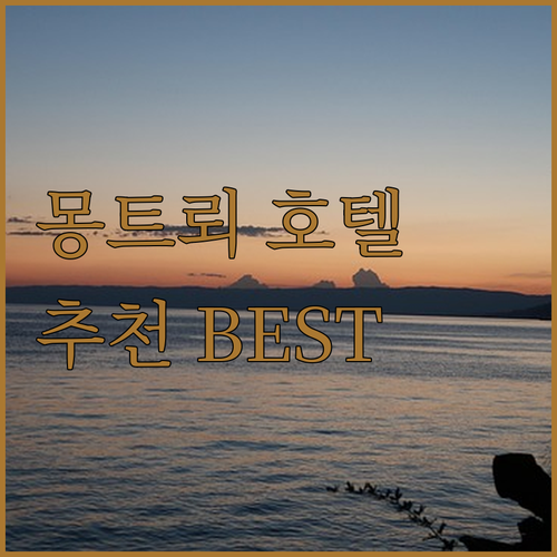 몽트뢰 호텔 추천 BEST6! 스위스