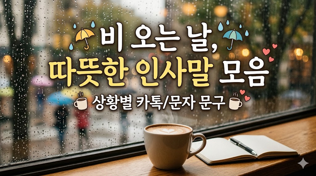 비오는날 인사말