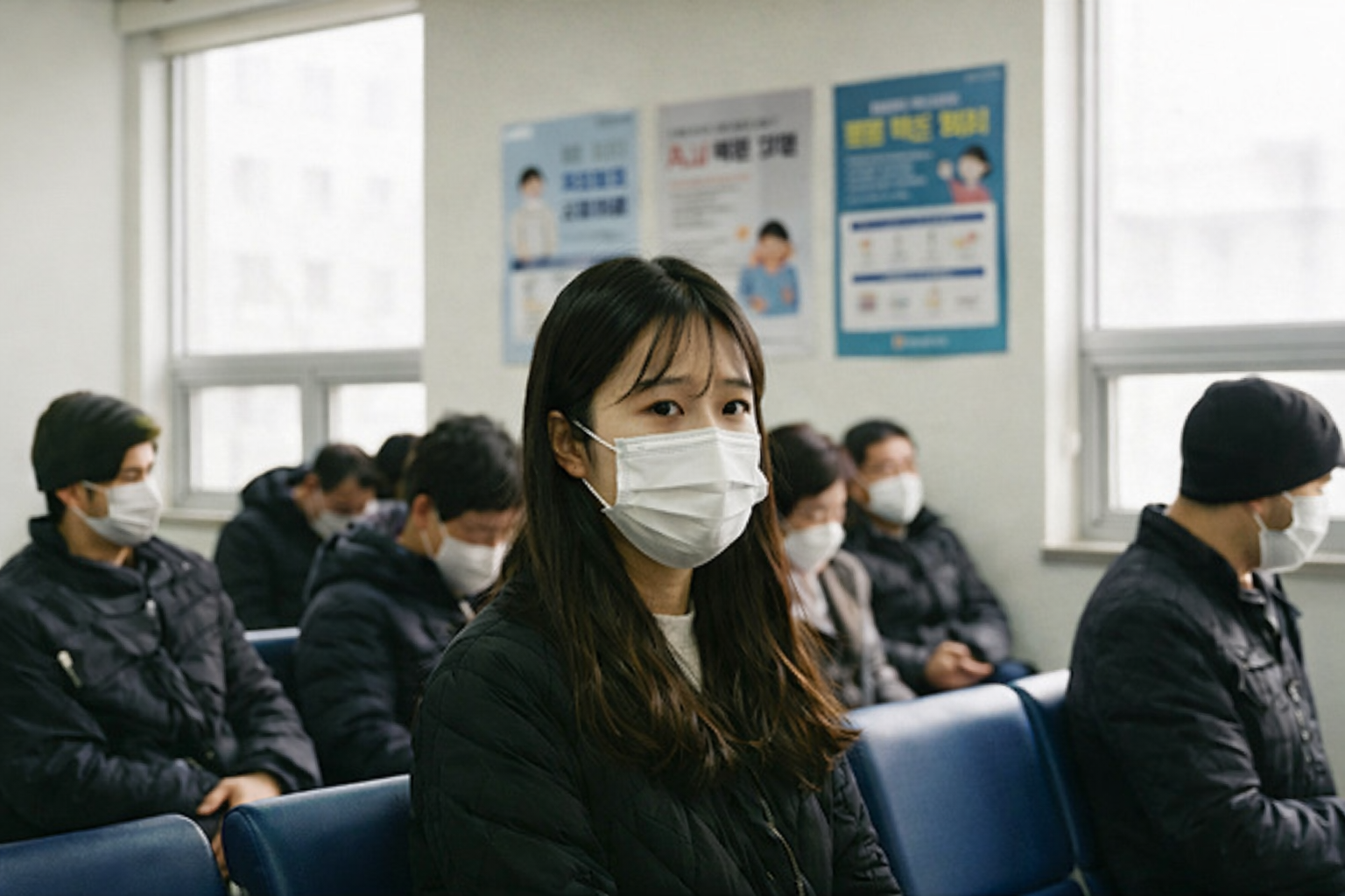 A형 독감 유행, 내과 병원 대기실 마스크 착용 및 주의사항