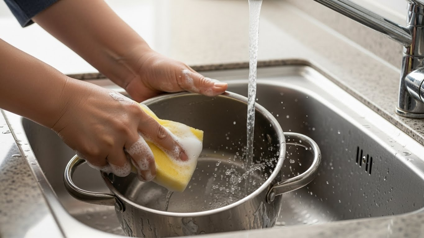 스테인리스 연마제 제거