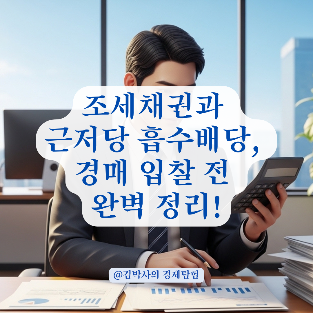 경매 배당표 작성 전 필수로 확인해야 할 조세채권과 근저당 흡수배당 원리!