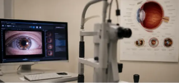 백내장 (시야 변화, 빛 번짐, 안과 검진)