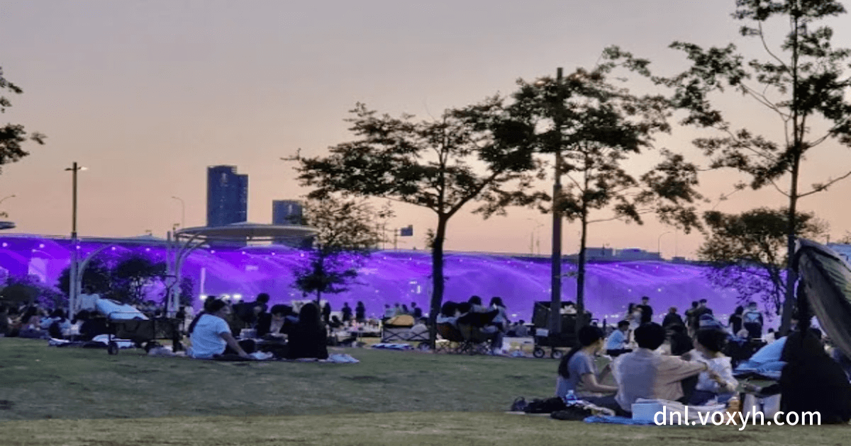 반포한강공원은 그림 같은 풍경