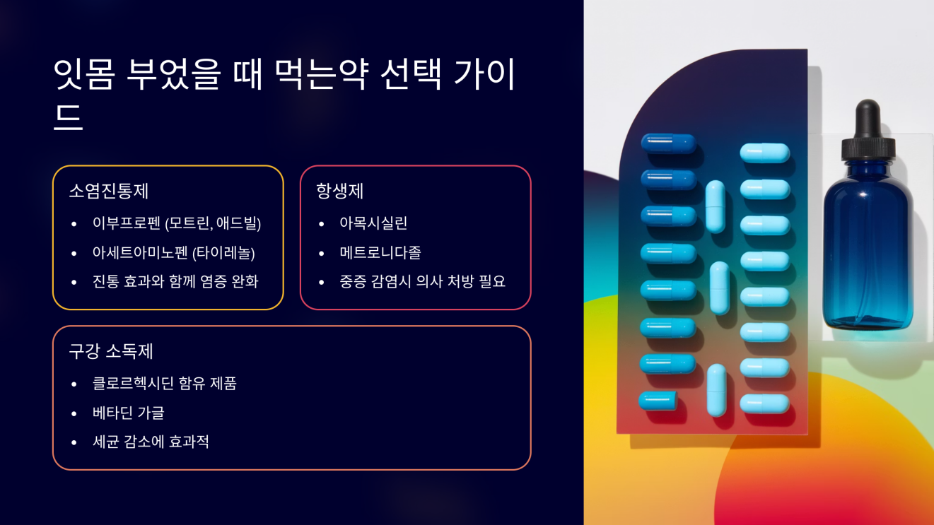 잇몸 부엇을때 먹는약 3