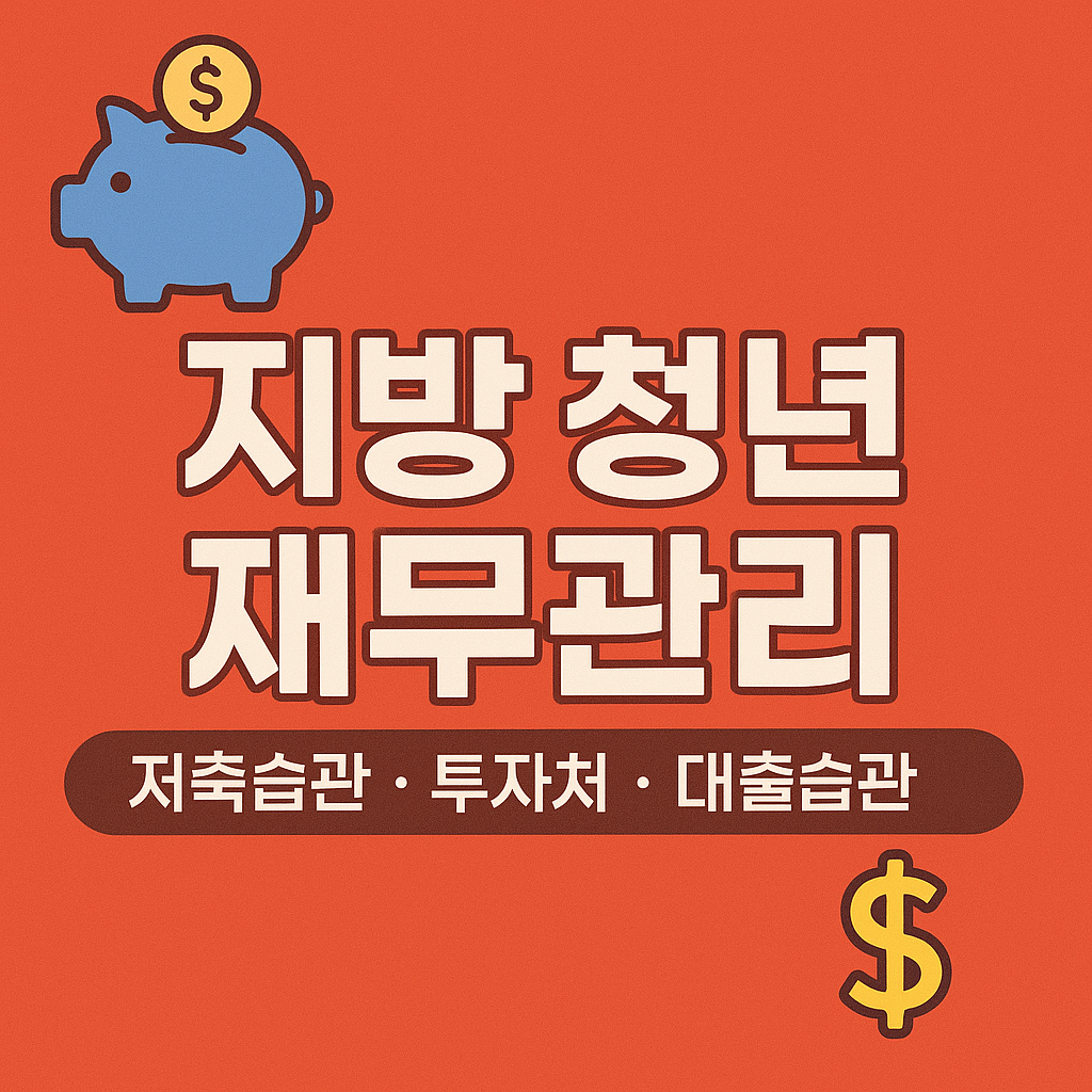 지방 청년 재무관리 (저축습관, 투자처, 대출) 연관 이미지