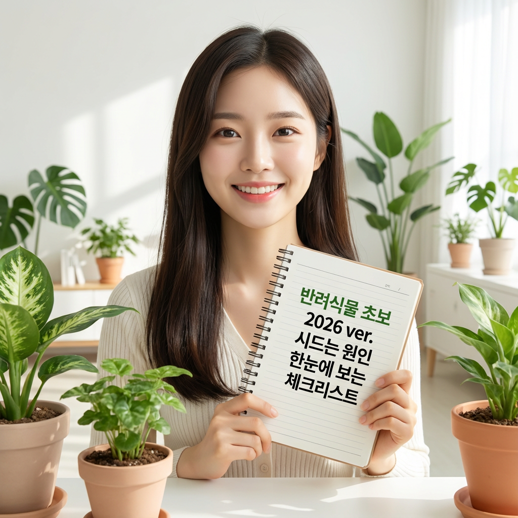 반려식물 초보 2026 ver. ｜ 시드는 원인 한눈에 보는 체크리스트