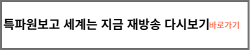 특파원보고세계는지금 다시보기