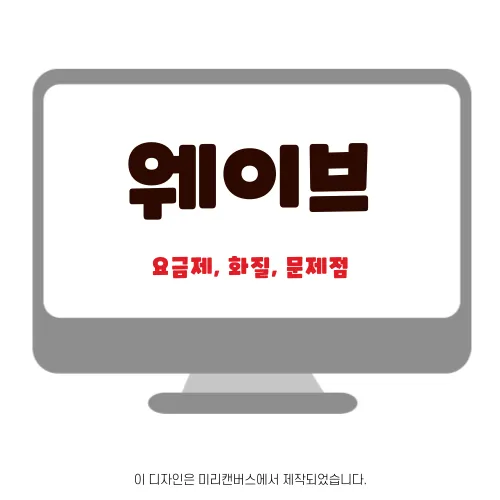 웨이브 요금제, 화질, 문제점