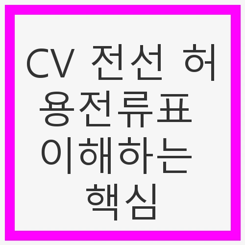 전선의 기본 이해