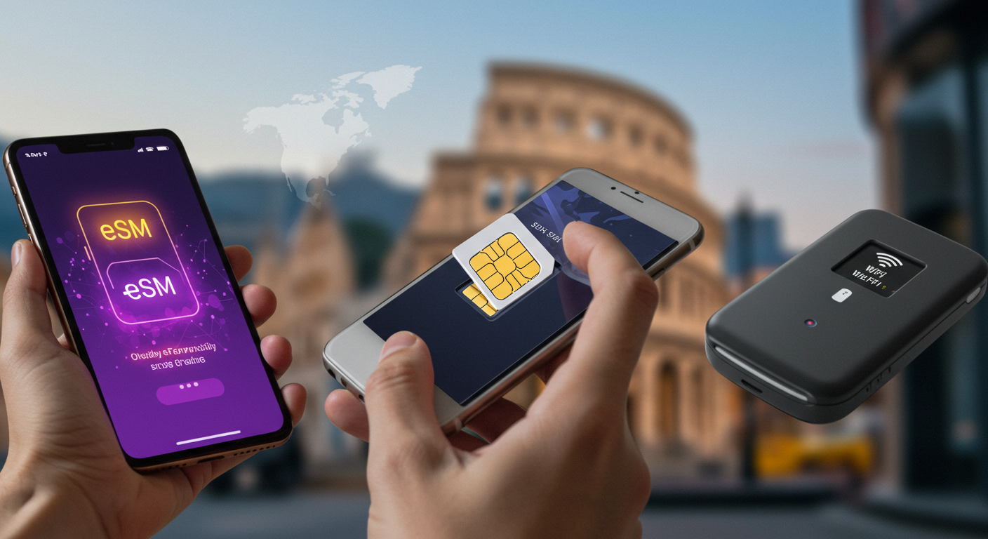 해외여행 통신 방법 유심 이심 e심