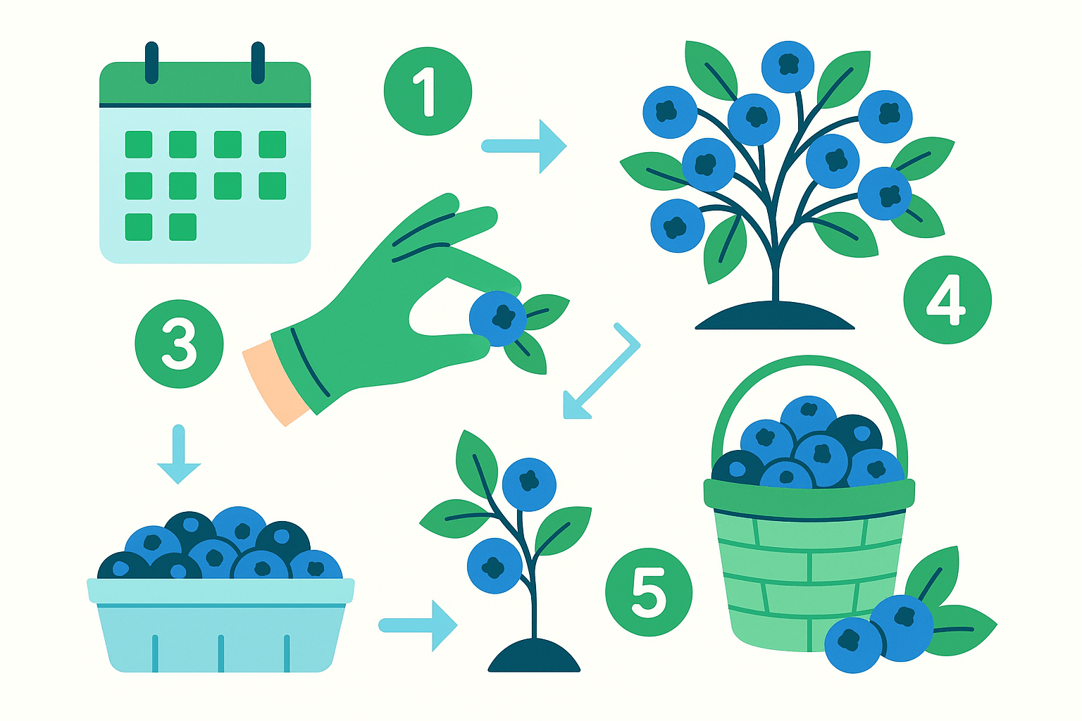 블루베리 수확, 초보도 성공하는 5단계 꿀팁