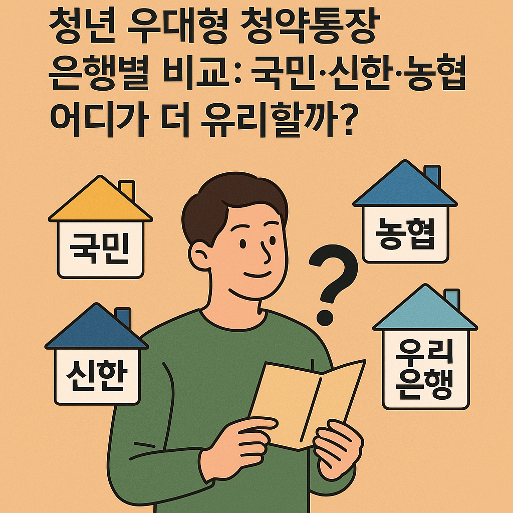 청년우대형 청약통장 은행별 비교