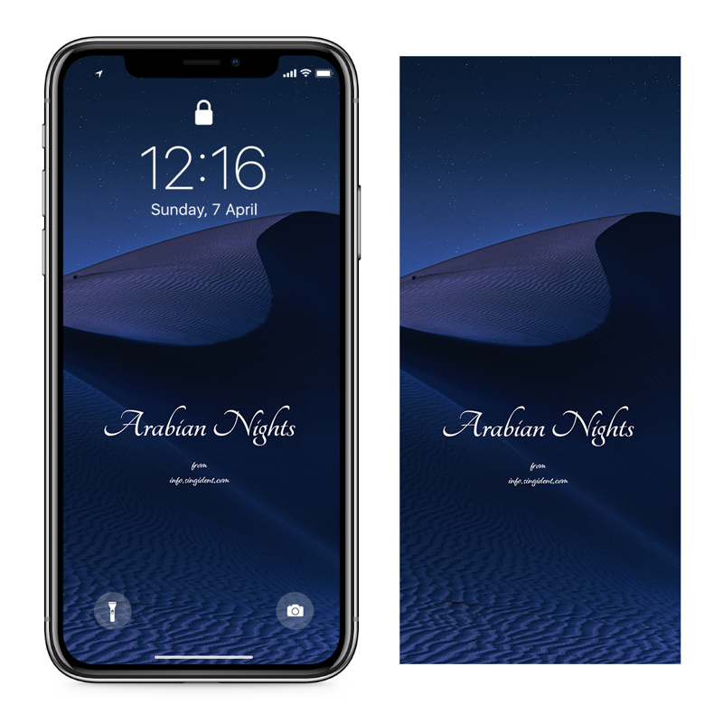 07 사막의 밤 C - Arabian Nights 아이폰풍경배경화면