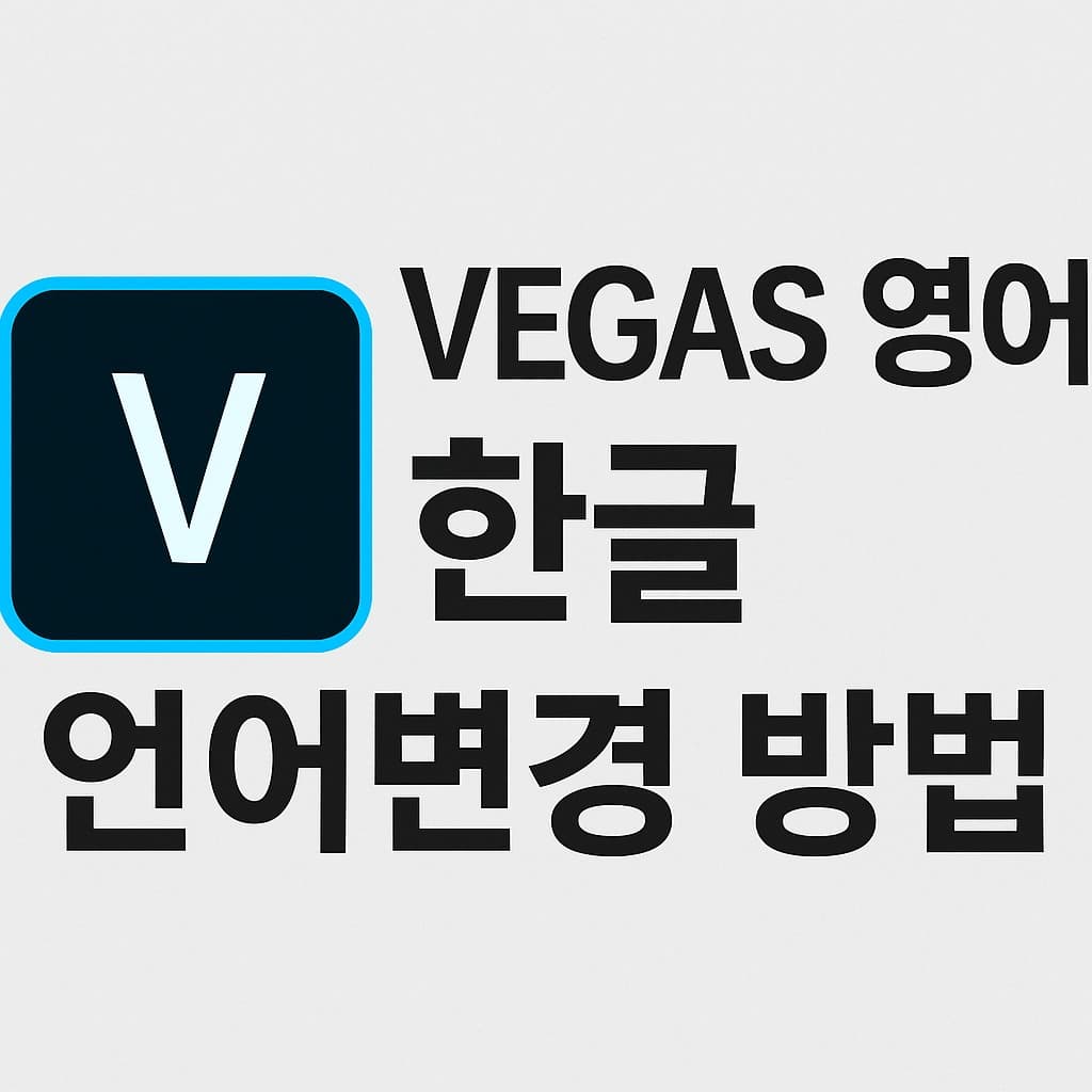 Vegas Pro 한글 변경 방법 언어팩 설치부터 레지스트리 적용까지