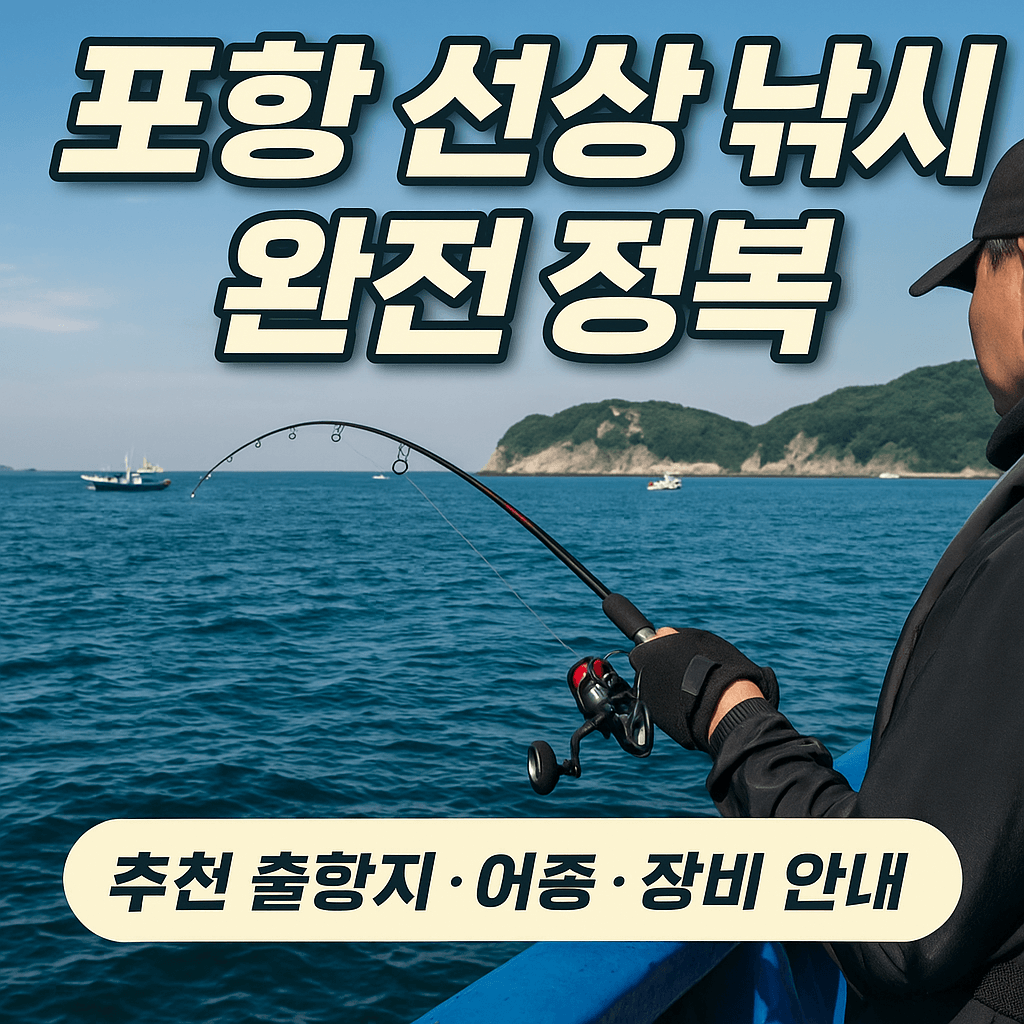 포항 선상 낚시 완전정복