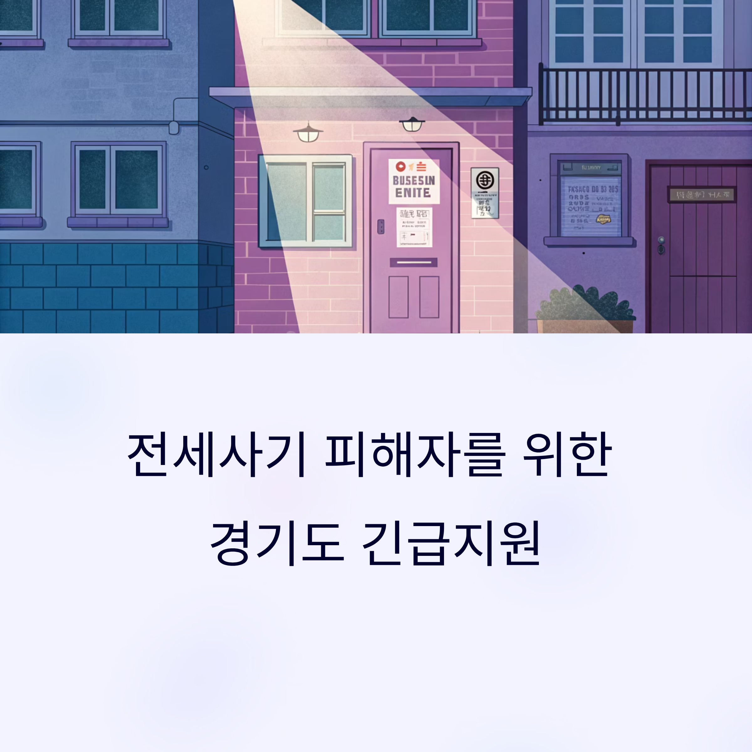 경기도 전세사기피해주택 긴급관리 지원사업 신청 방법 총정리