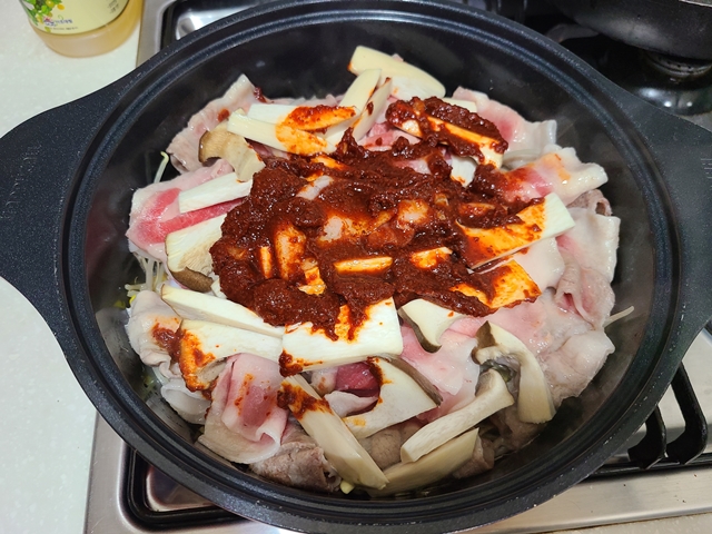 숨이 확 죽은 재료들