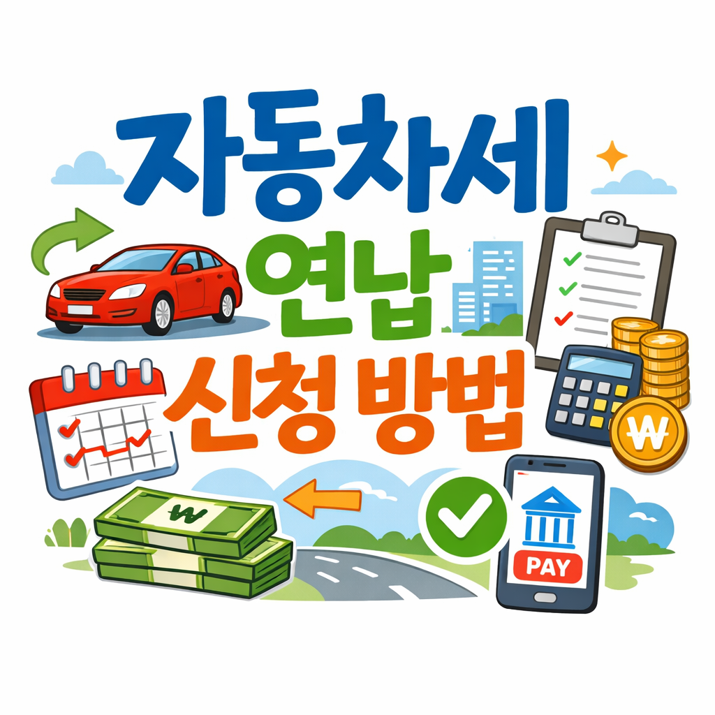 자동차세 연납 신청 방법 총정리 (2026 할인율·기간·위택스까지)