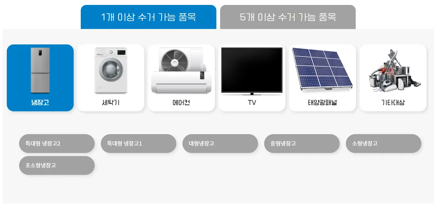 폐가전제품-신청