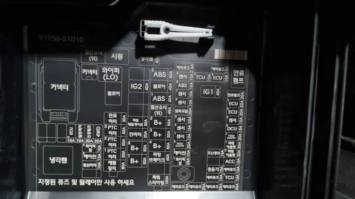 싼타페 퓨즈 교체 도구