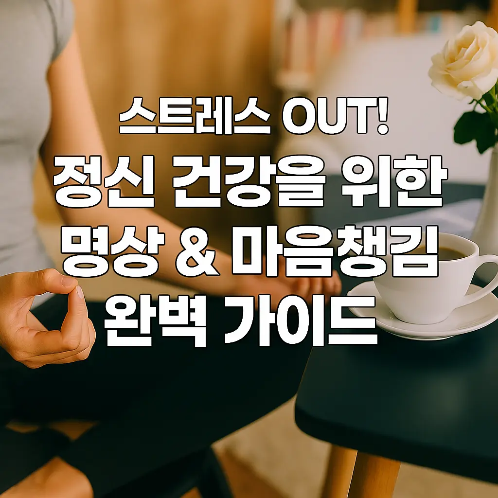 스트레스 OUT! 정신 건강을 위한 명상 &amp; 마음챙김 완벽 가이드