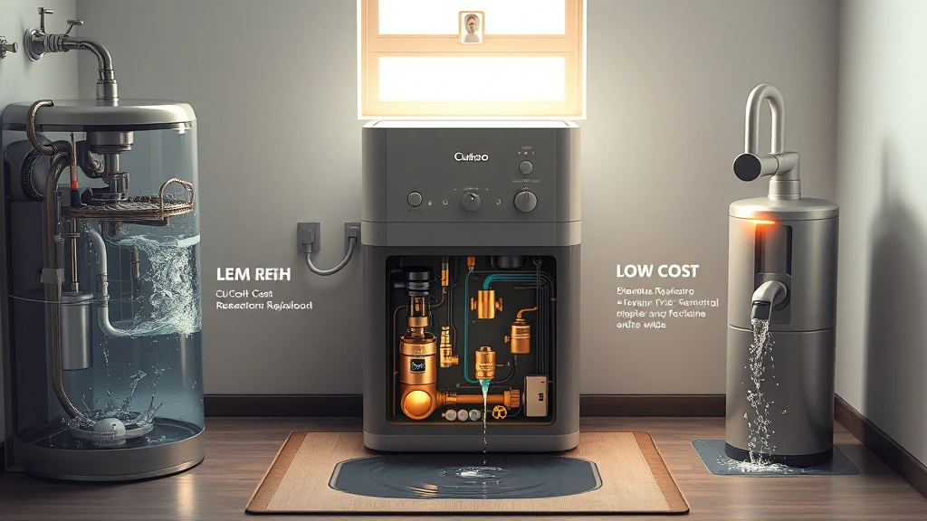 쿠쿠 정수기 내부를 표현한 AI 이미지