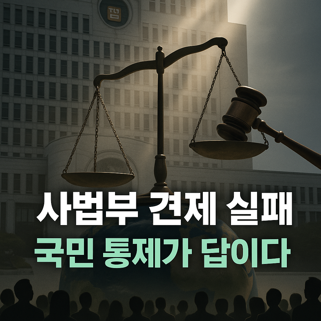 사법부 견제 실패와 국민 통제의 필요성