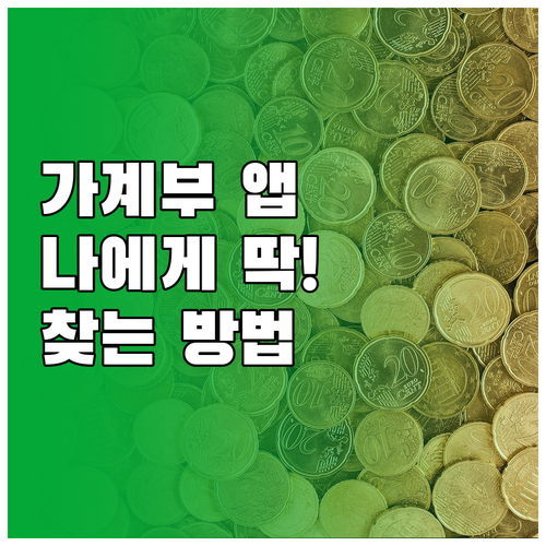 가계부 앱 선택 가이드 나에게 맞는 ..