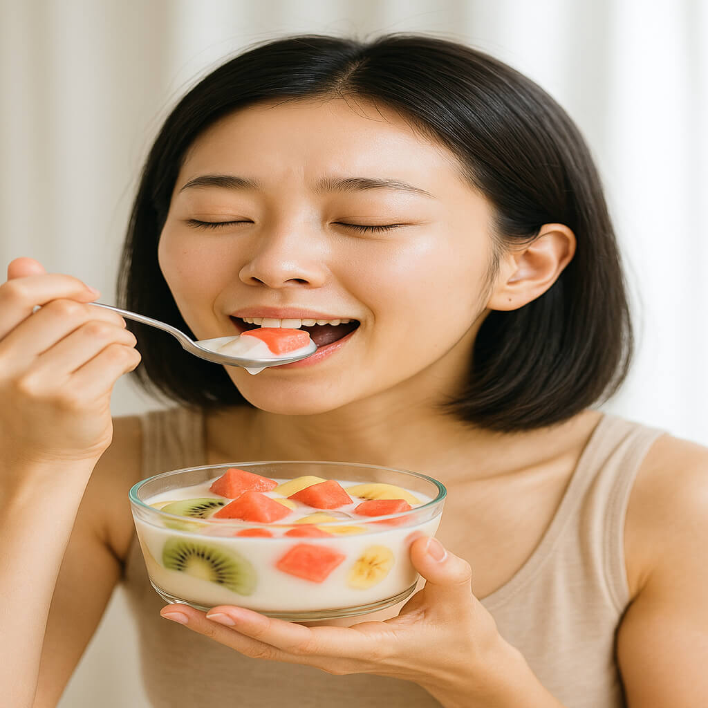 폭염도 잊게 맞드는 수박 화채