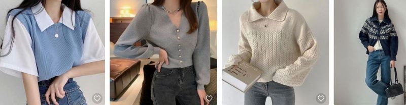 Fall Knitwear Coordination - Women's Knitwear + Jeans Vest