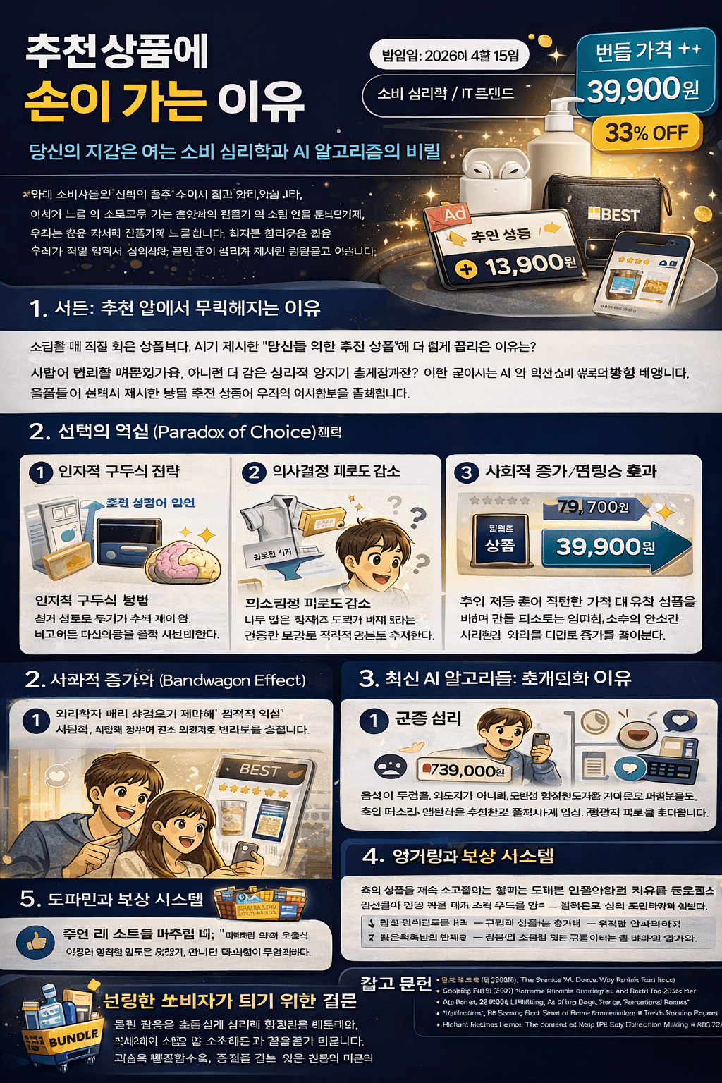 추천 상품에 손이 가는 이유 (AI 알고리즘과 소비 심리 분석)