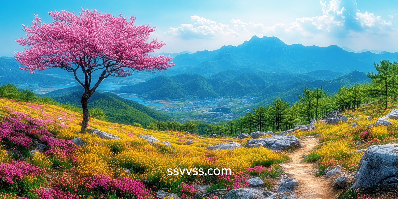 백덕산의 사계절