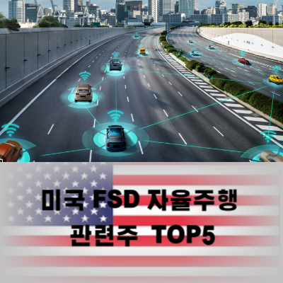 자율주행 FSD 관련주 미국기업 TOP5