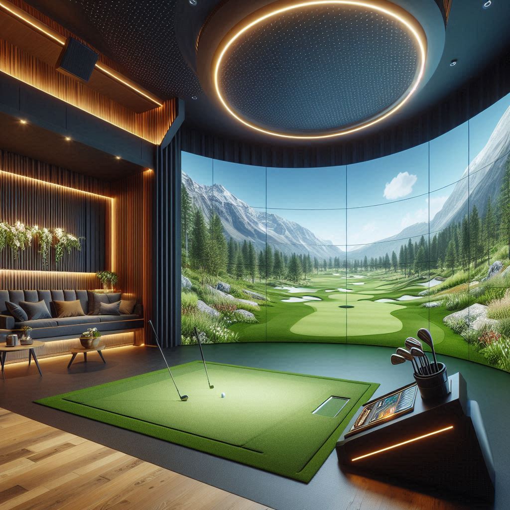 스크린골프장 배경