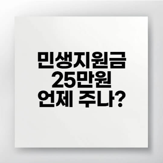 민생지원금 25만원 신청 대상과 지급방식을 한눈에 정리한 인포그래픽