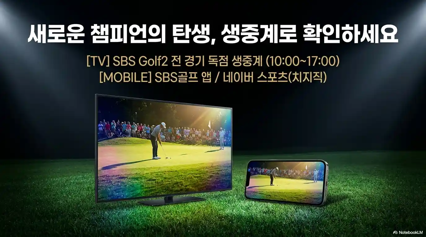 코오롱 한국오픈 TV 중계 및 모바일 중계 방송