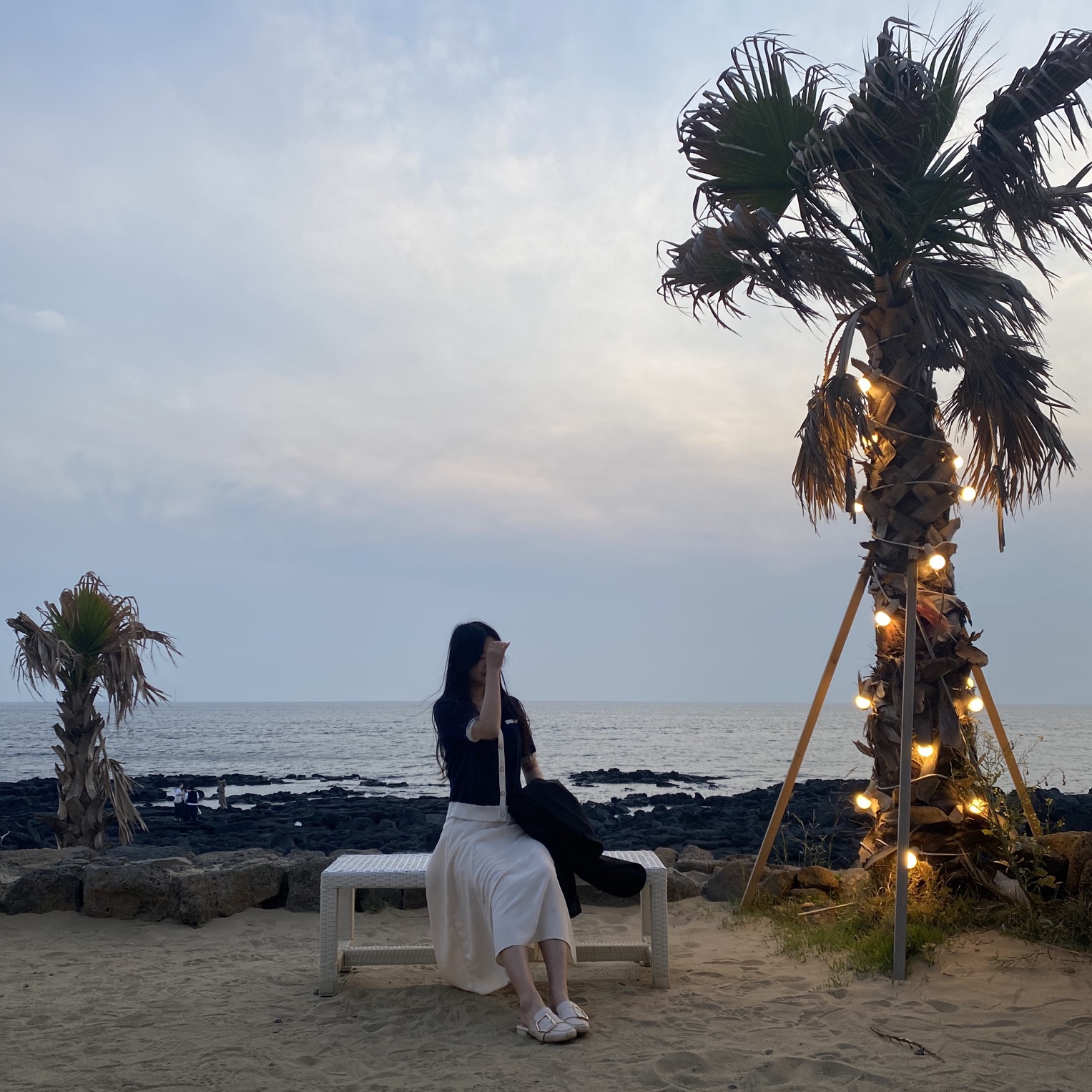 애월 카페에서 찍은 사진