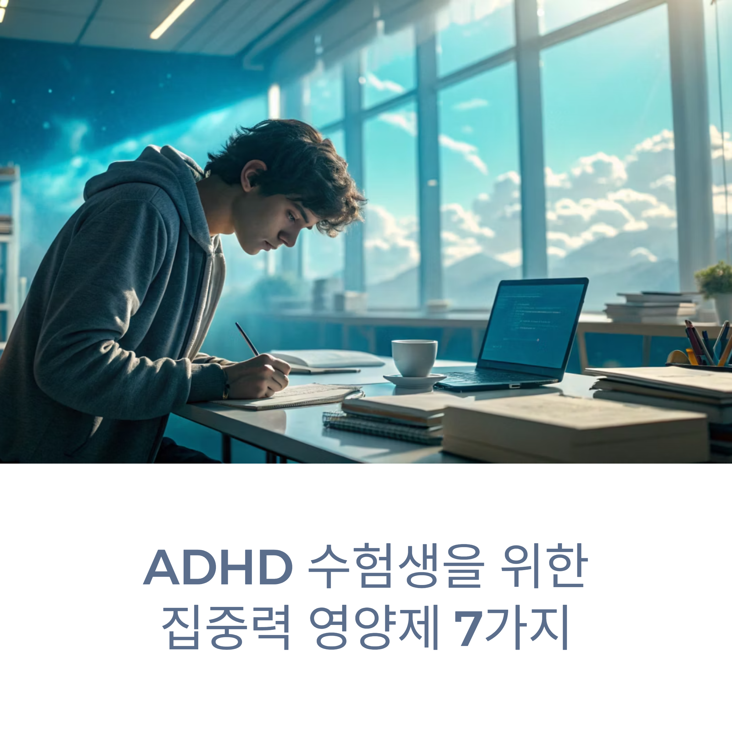 ADHD 수험생에게 도움되는 집중력 영양제 7가지