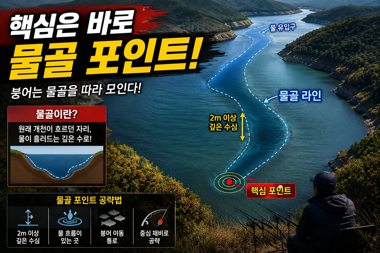 배수기 핵심은 물골 포인트다