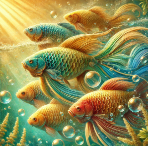 물속에서 헤엄치는 물고기 꿈 해몽