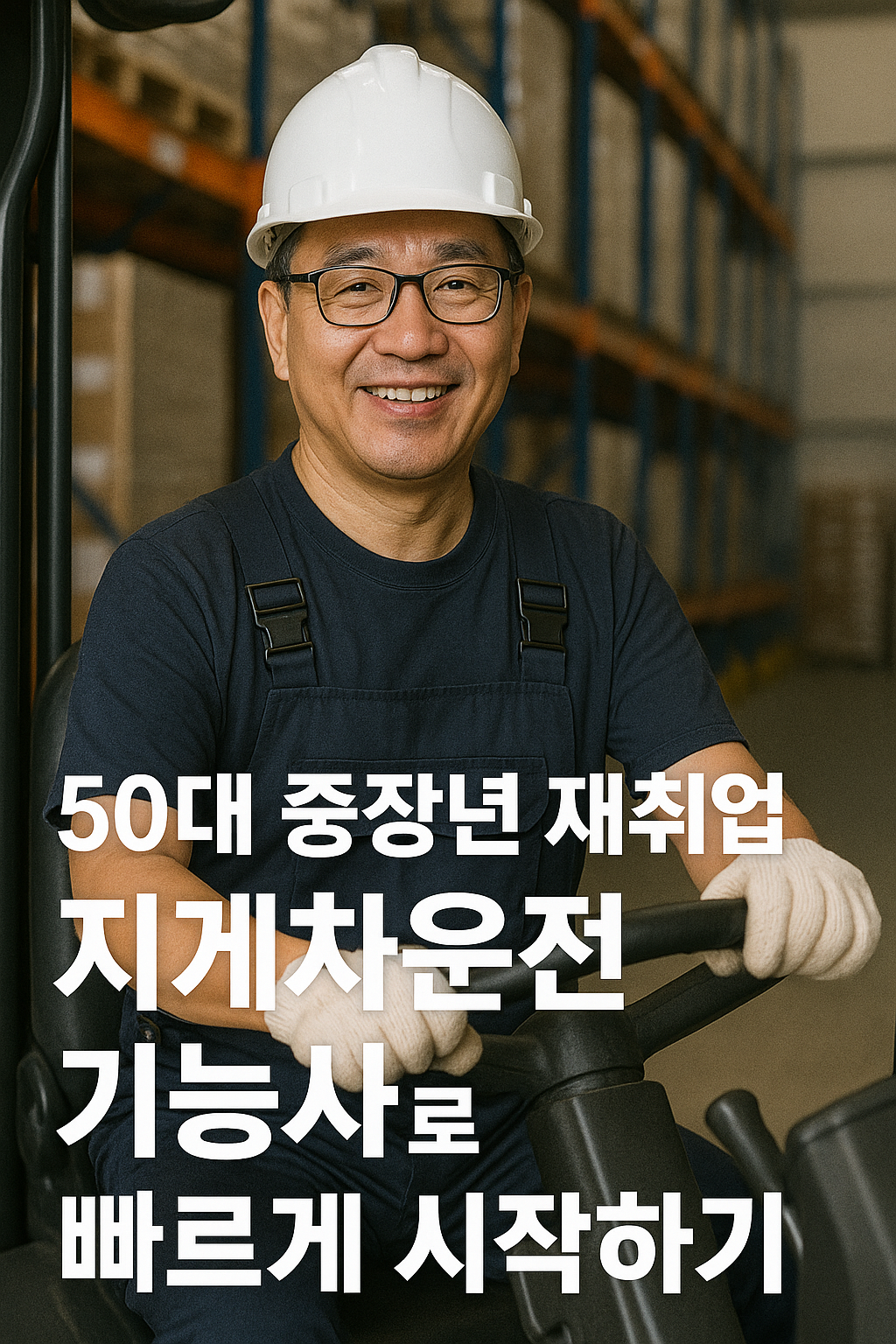 50대 중장년 재취업, 지게차운전기능사로 빠르게 시작하기