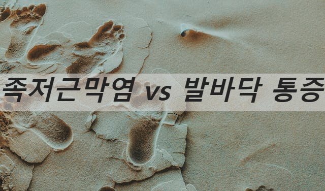 족저근막염_발바닥통증_구별